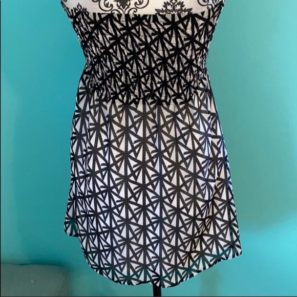 2B Bebe Pattern Strapless Lined Dress S - Picture 6 of 9